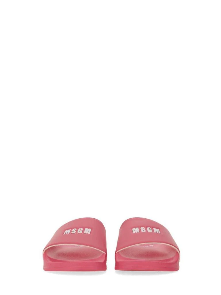 MSGM Msgm Slide Sandal With Logo 4