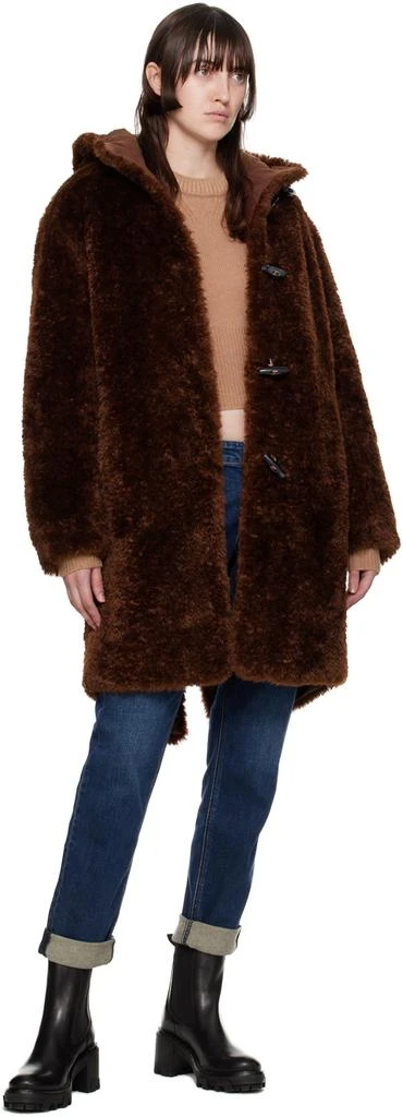 Rag & Bone Brown Iggy Faux-Fur Coat 4