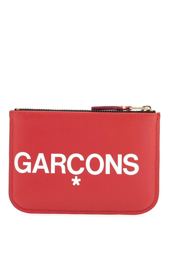 Comme des Garcons unisex red minimalist leather wallet
