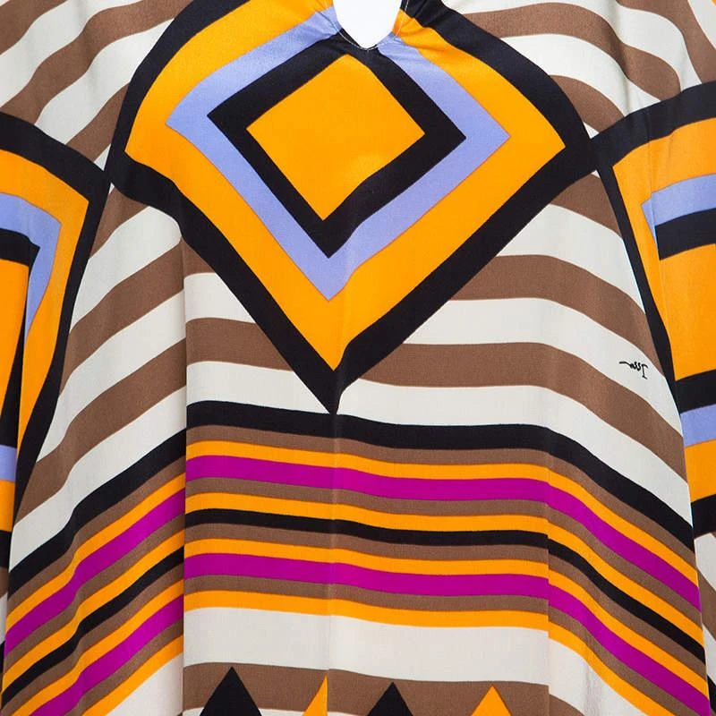 Issa Issa Multicolor Printed Silk Kaftan Tunic ( Free Size ) 4