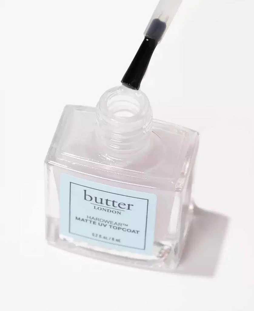 Butter LONDON Fashion Size Hardwear™ Matte UV Topcoat, 0.2 oz. 2
