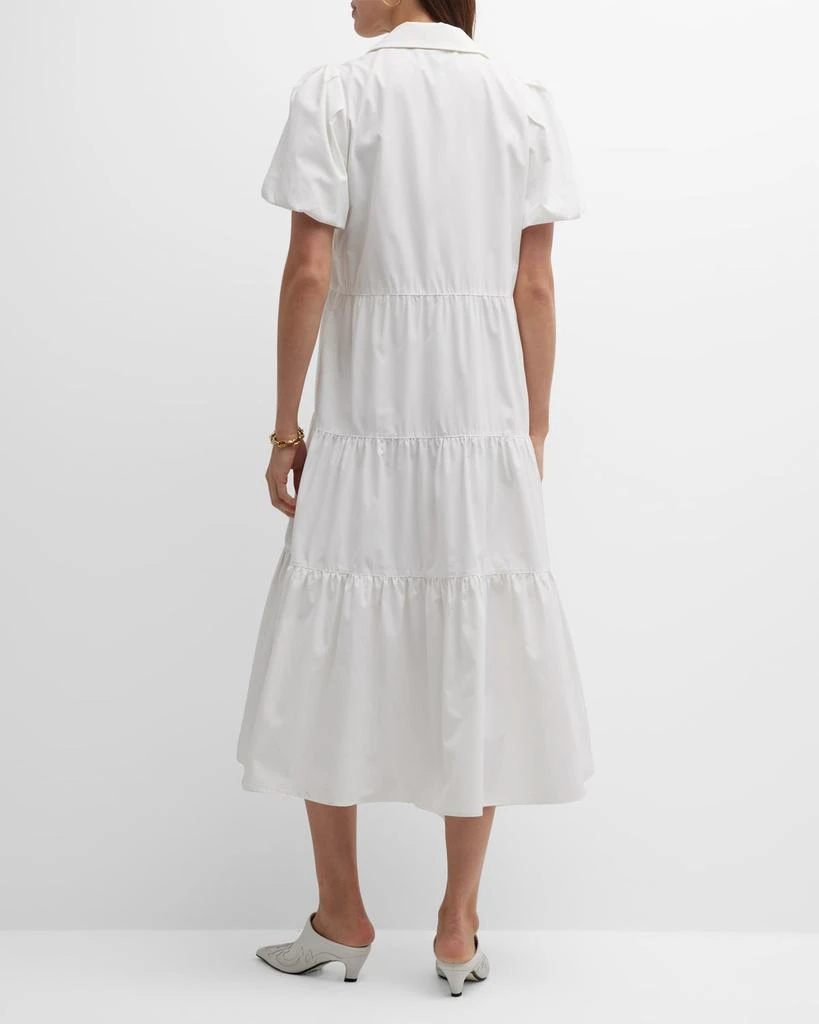 Brochu Walker Havana Tiered Puff-Sleeve Shirtdress 4