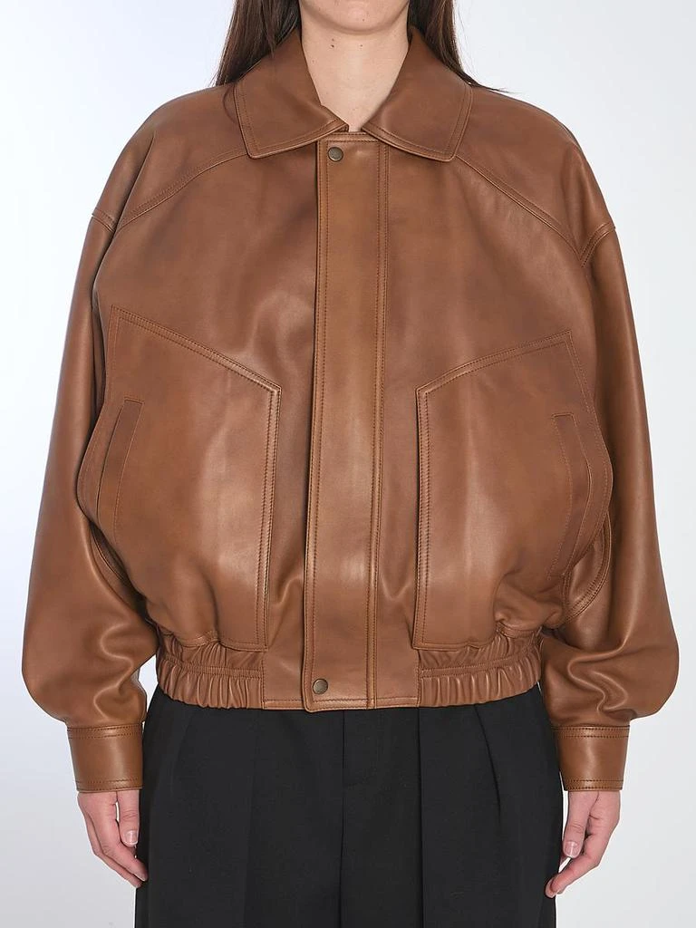 Yves Saint Laurent Leather Bomber Jacket 1