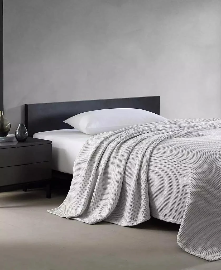 Vera Wang Waffleweave Cotton Reversible Blanket 1