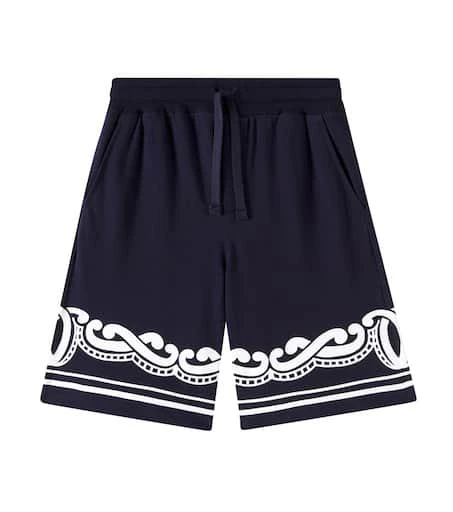 Dolce & Gabbana Bandana cotton piqué shorts 1