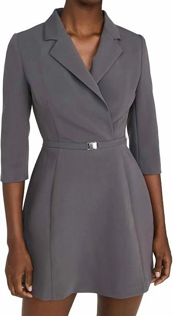 Amanda Uprichard Blazer Dress In Grey 1