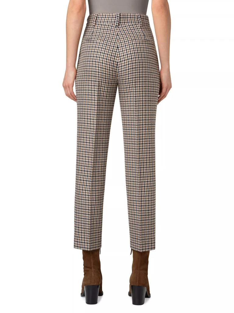 Akris Feryn Houndstooth Wool Tapered Pants 4