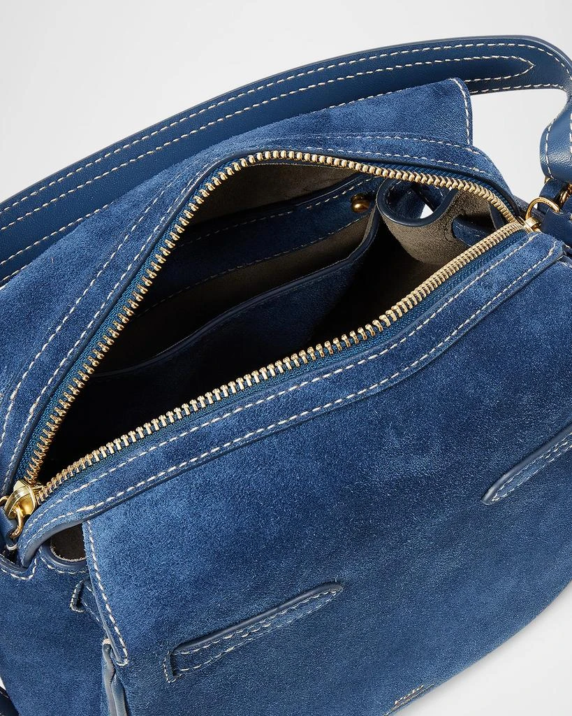 Ralph Lauren Polo ID Suede Small Satchel Bag 3