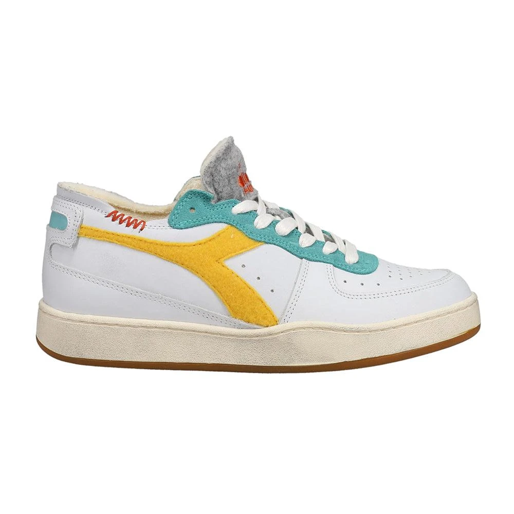 Diadora Mi Basket Row Cut Tennis Lace Up Sneakers 1