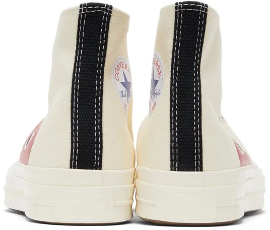 Comme des Garcons Off-White Converse Edition Half Heart Chuck 70 High Sneakers 4
