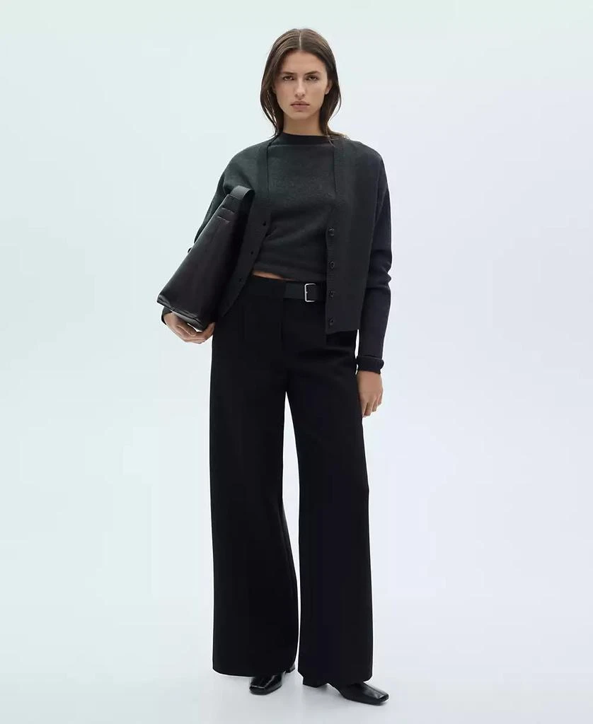 Mango Women's Belt Straight-Fit Pants 5