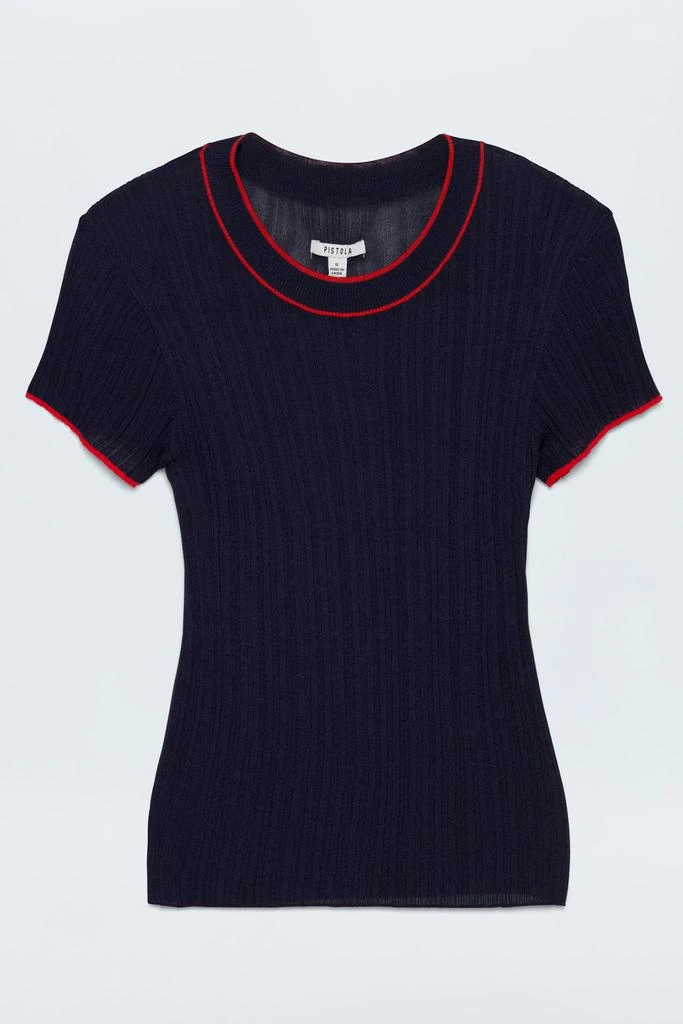 Pistola Denim Romy Tee - Navy with Cherry 6