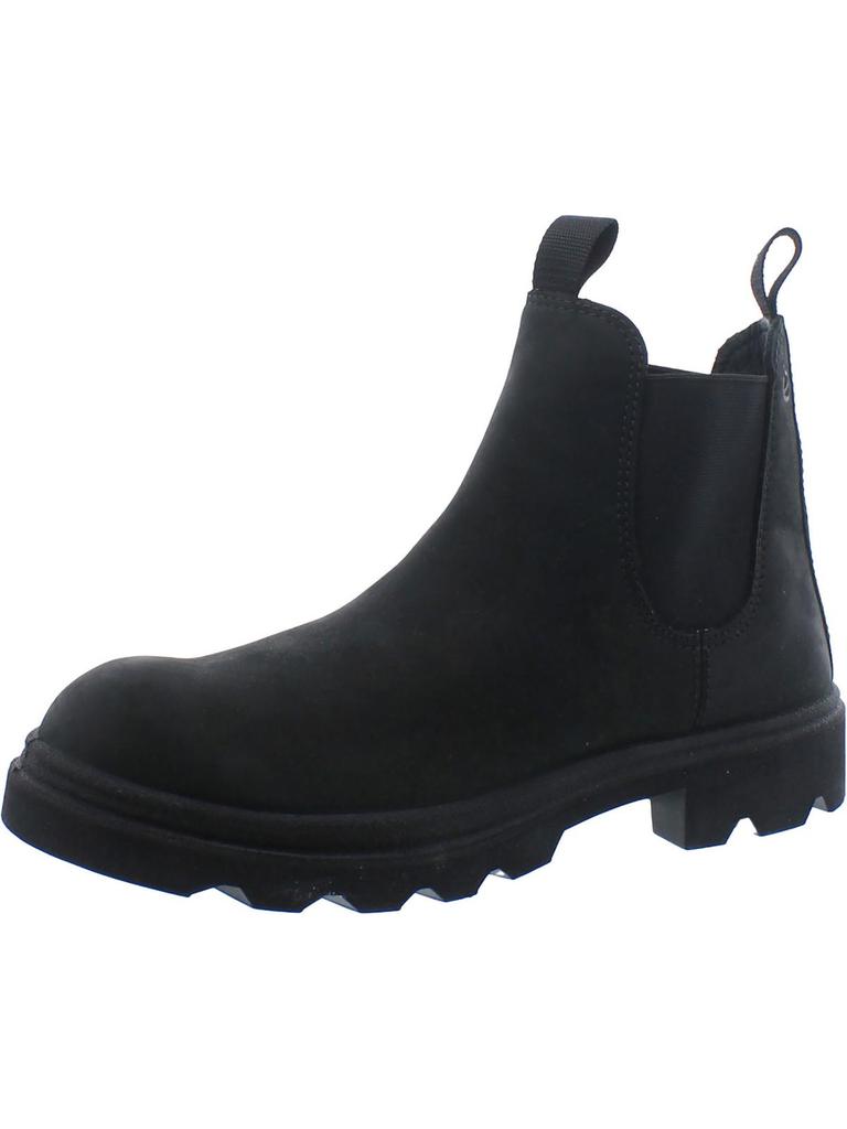 ECCO Womens Faux Leather Round toe Ankle Boots