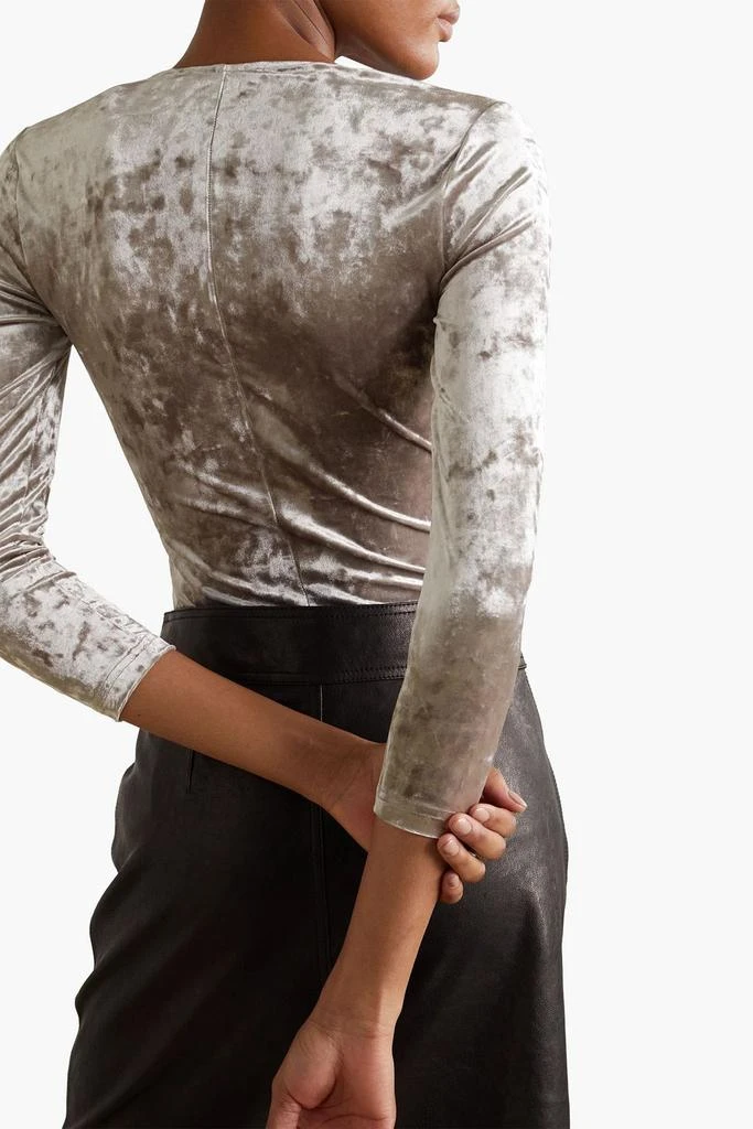 Isabel Marant Gubaia knotted stretch crushed-velvet top 3