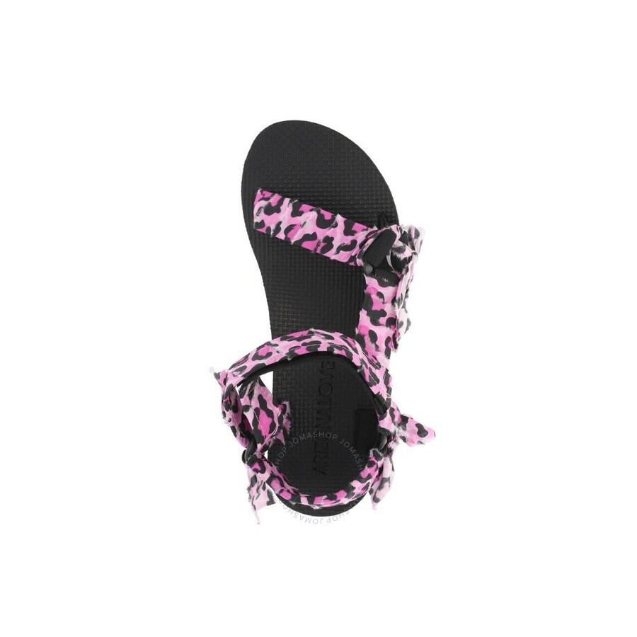 Arizona Love Ladies Leopard Pink Trekky Sandals