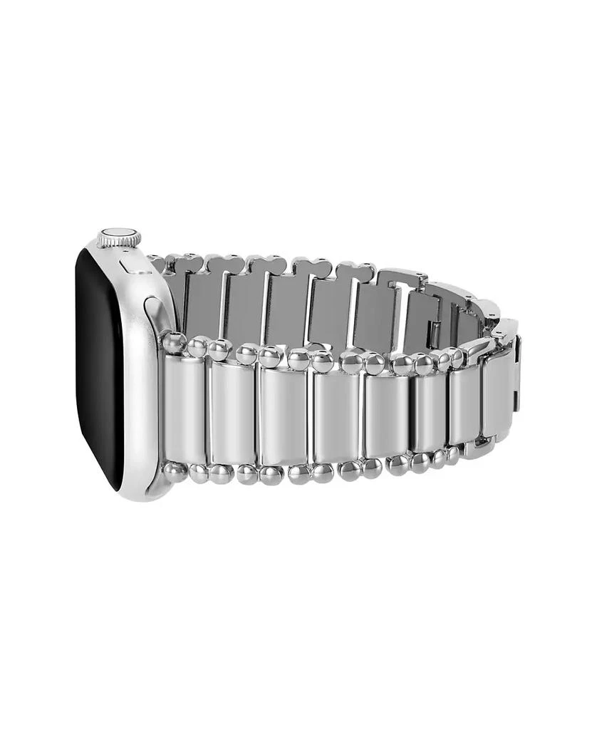 Anne Klein Women's Silver-Tone Tapered Link Band designed for Apple Watch® 42mm (Series 1-3 only) & 44/45/46/49mm (Ultra & Ultra 2) 3