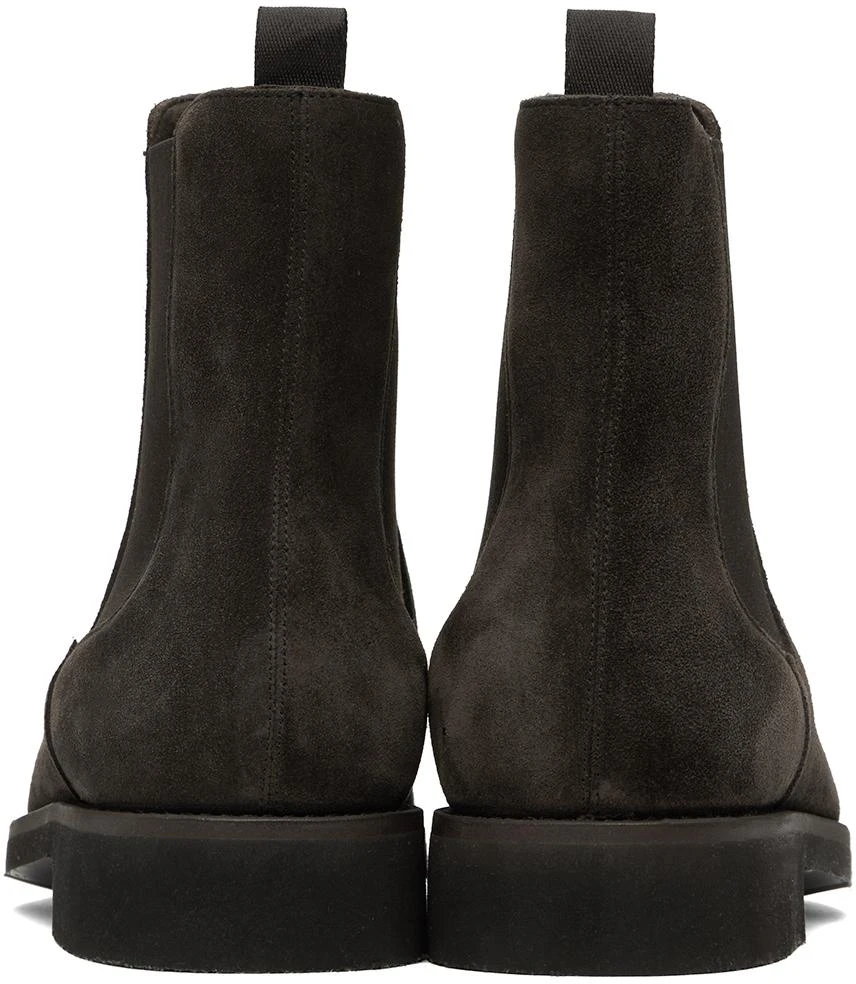 Tom Ford Brown Suede Light Sole Chelsea Boots 2