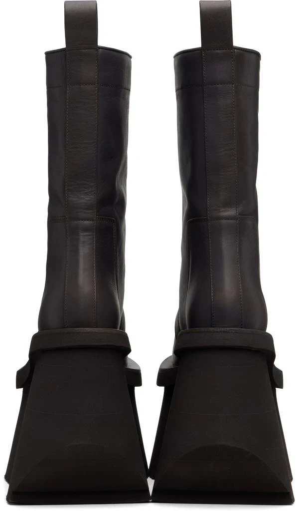 Rick Owens Gray Concordians Factory Boots 2