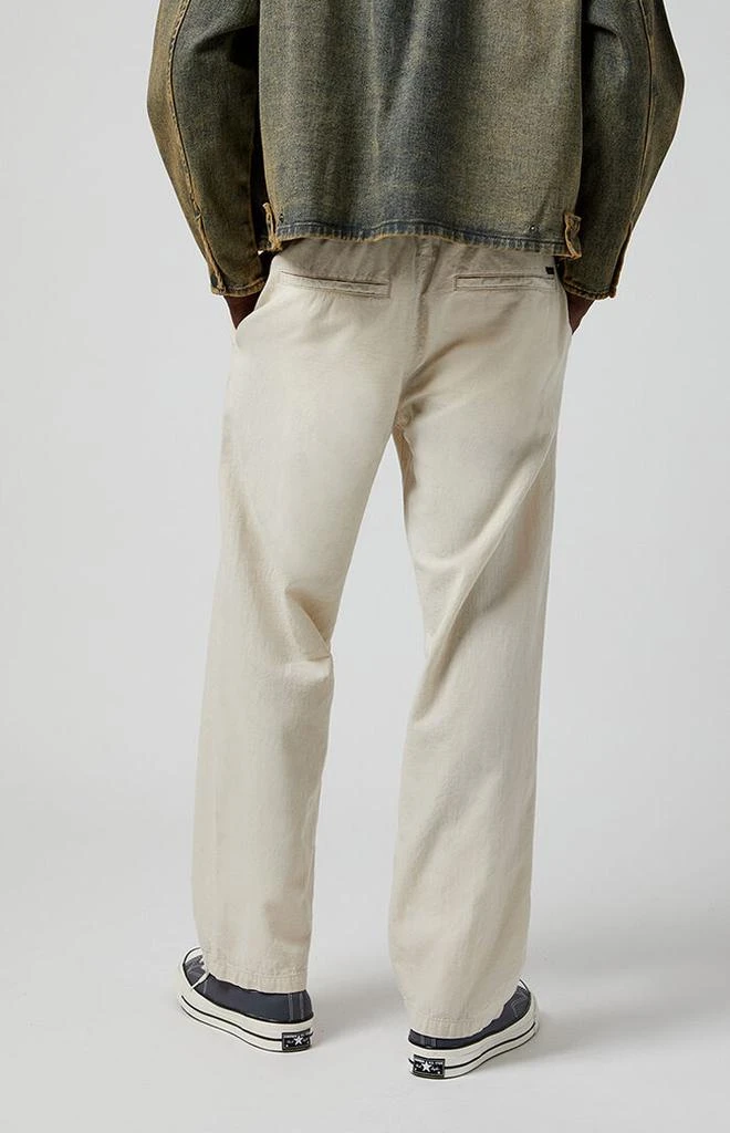 PacSun Cream Linen Pants 4