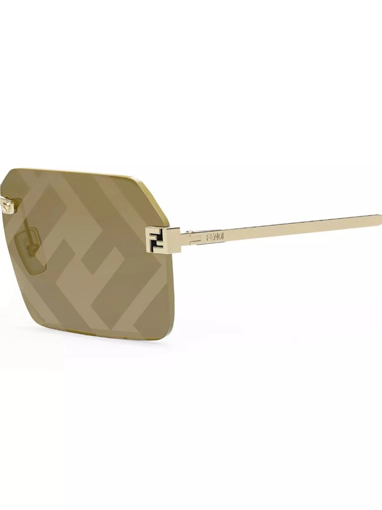 Fendi FF Logo Print 59MM Square Sunglasses 3