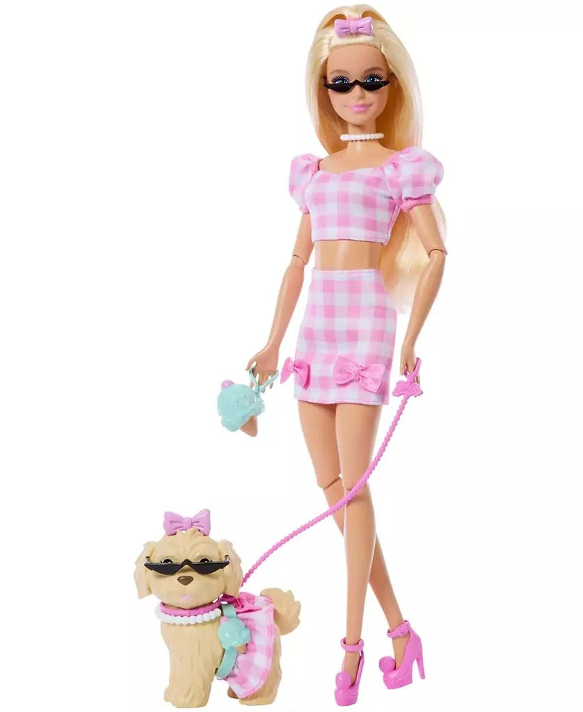 Barbie Twinning Looks Fashion Doll with Pet Dog Matching Clothes and Accessories