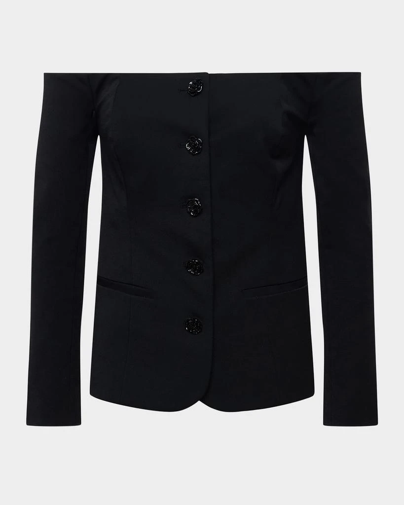 L'Agence Alice Off-Shoulder Blazer 1