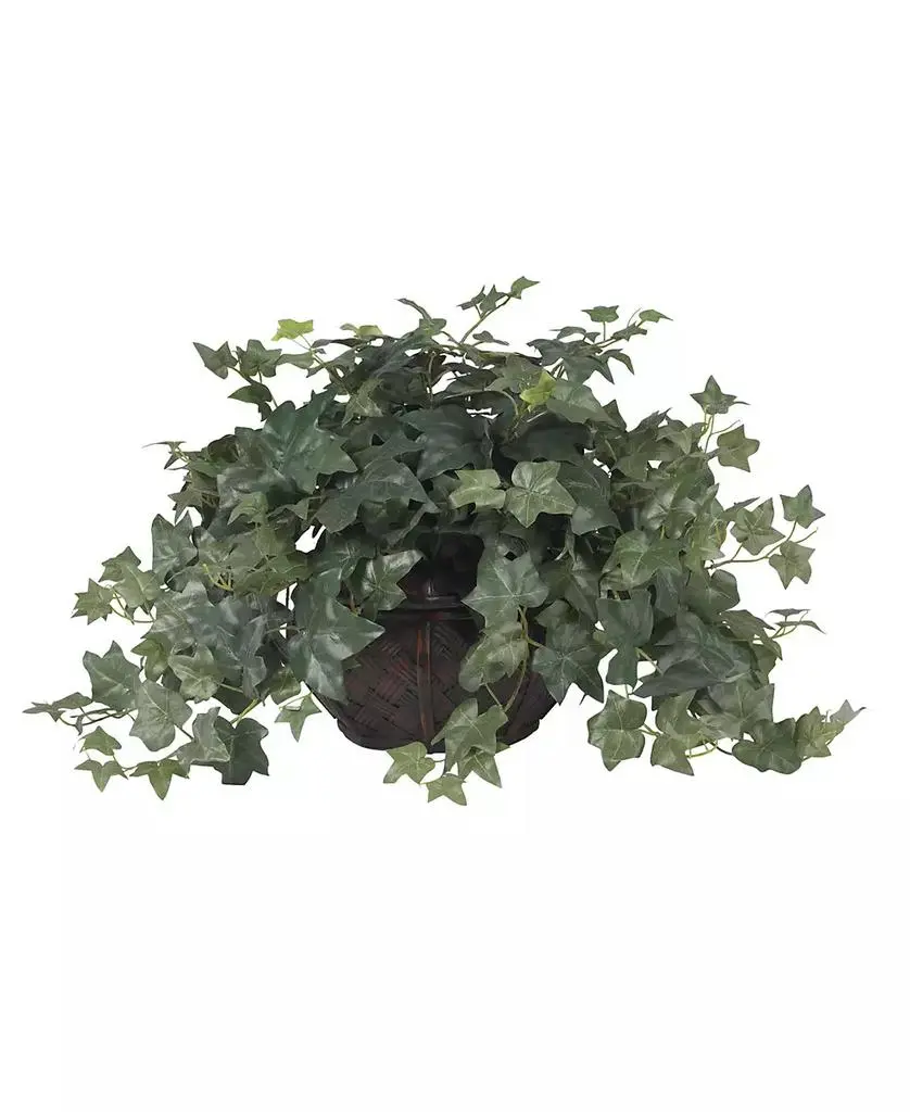 NEARLY NATURAL Puff Ivy w/ Vase Silk Plant