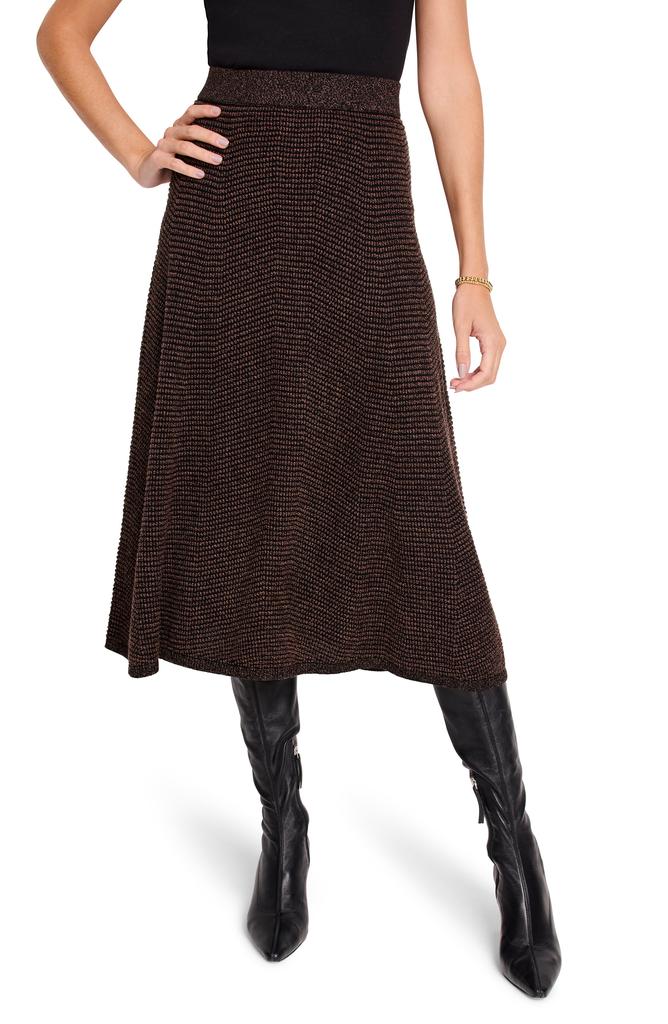 NIC+ZOE Pixel Knit Midi Skirt