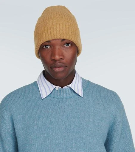 Acne Studios Ribbed-knit wool and cotton-blend beanie 2