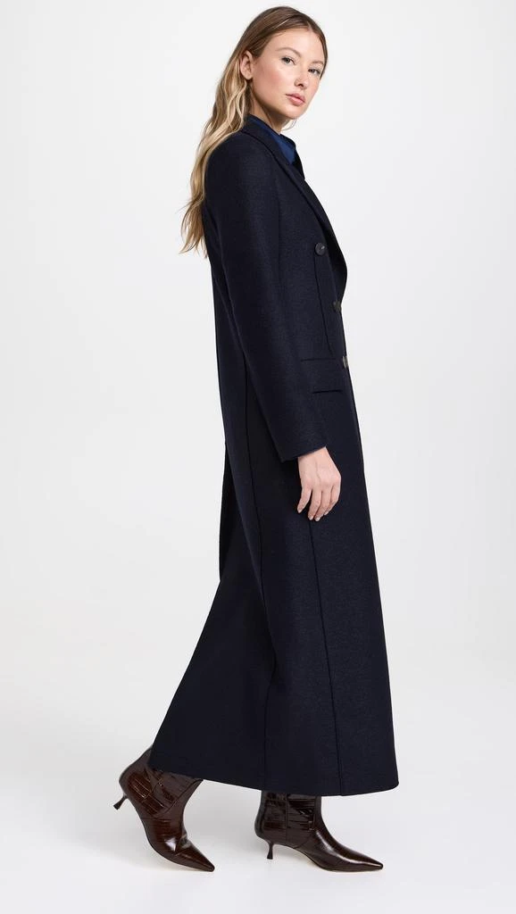 Harris Wharf London Women Long Double Breasted Tailored Coat Pressed Wool 3