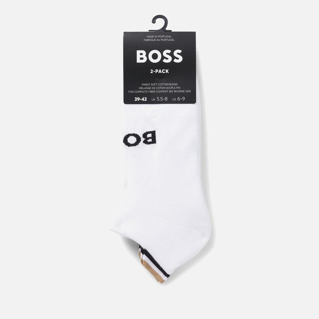 BOSS Bodywear BOSS Bodywear Intarsia-Knit Cotton-Blend Logo Socks