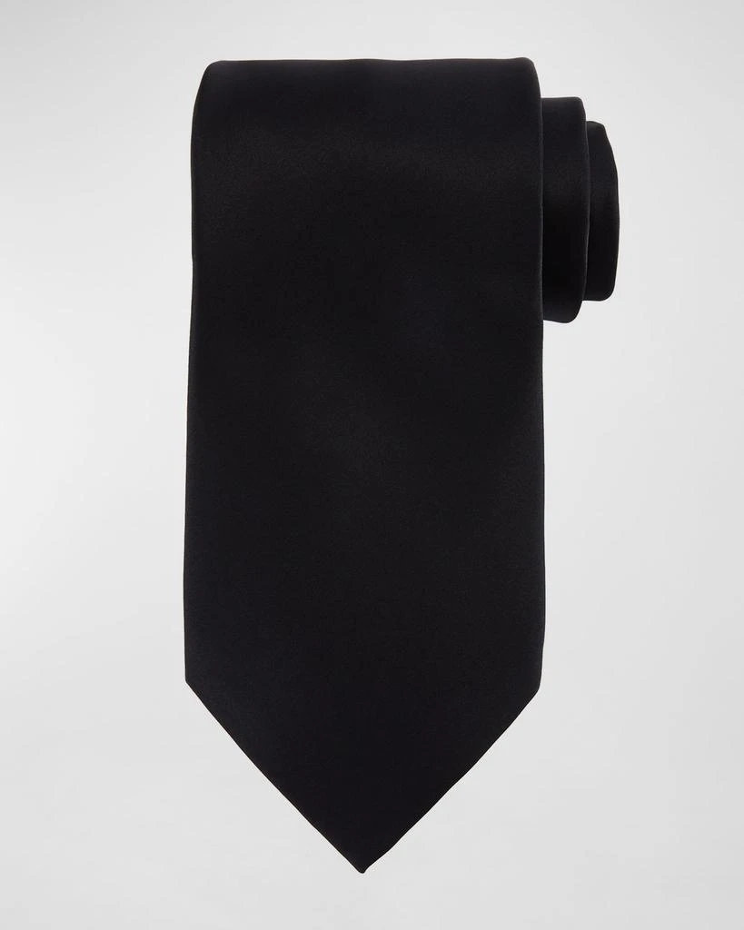 Stefano Ricci Solid Silk Satin Tie 1