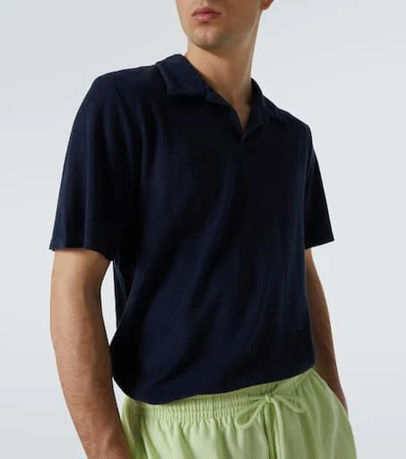 Frescobol Carioca Faustino terry polo shirt 5