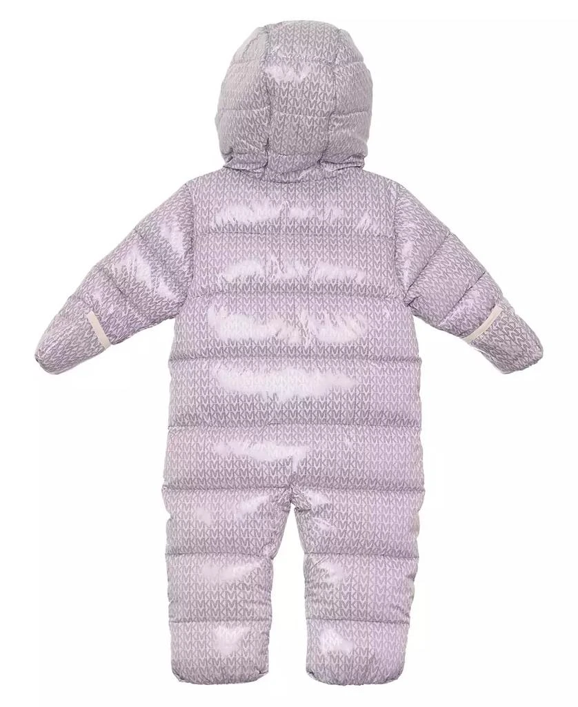Michael Kors Baby Girls Heavy Weight Front Zip Metallic Pram 2