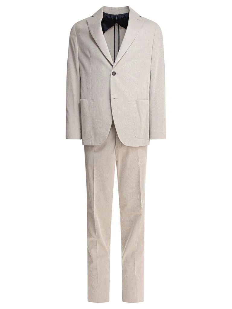 Incotex Ivory Incotex Single-Breasted Suit 1