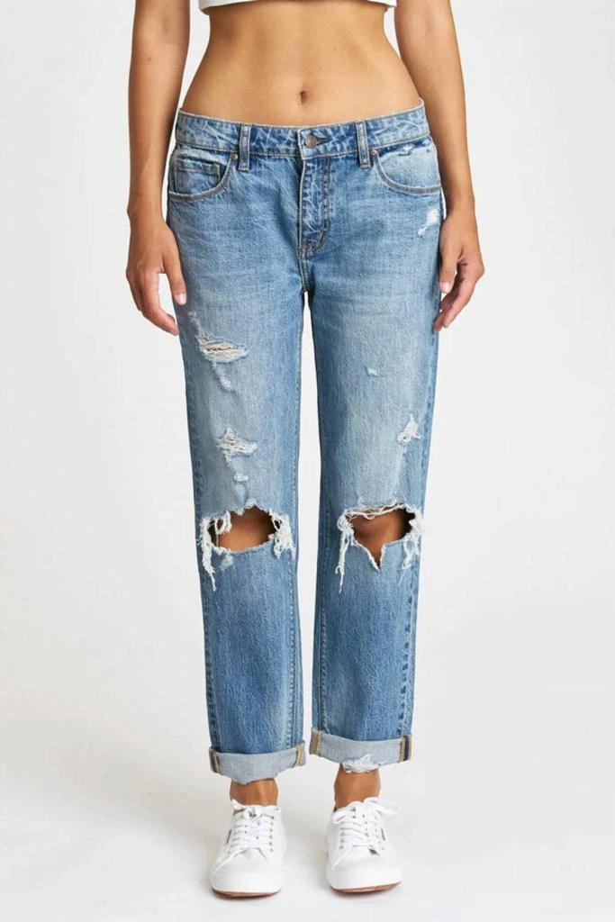 eunina Eunina - Ghosted Mid Rise Girlfriend Jeans