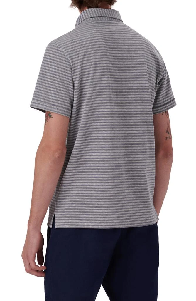 BUGATCHI Stripe Short Sleeve Cotton Polo 2