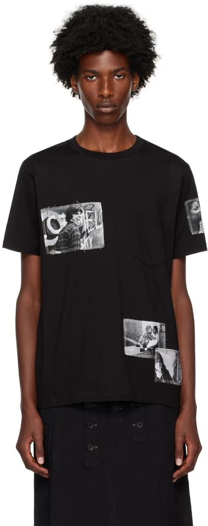 TAKAHIROMIYASHITA TheSoloist. Black Photo Patch T-Shirt 1