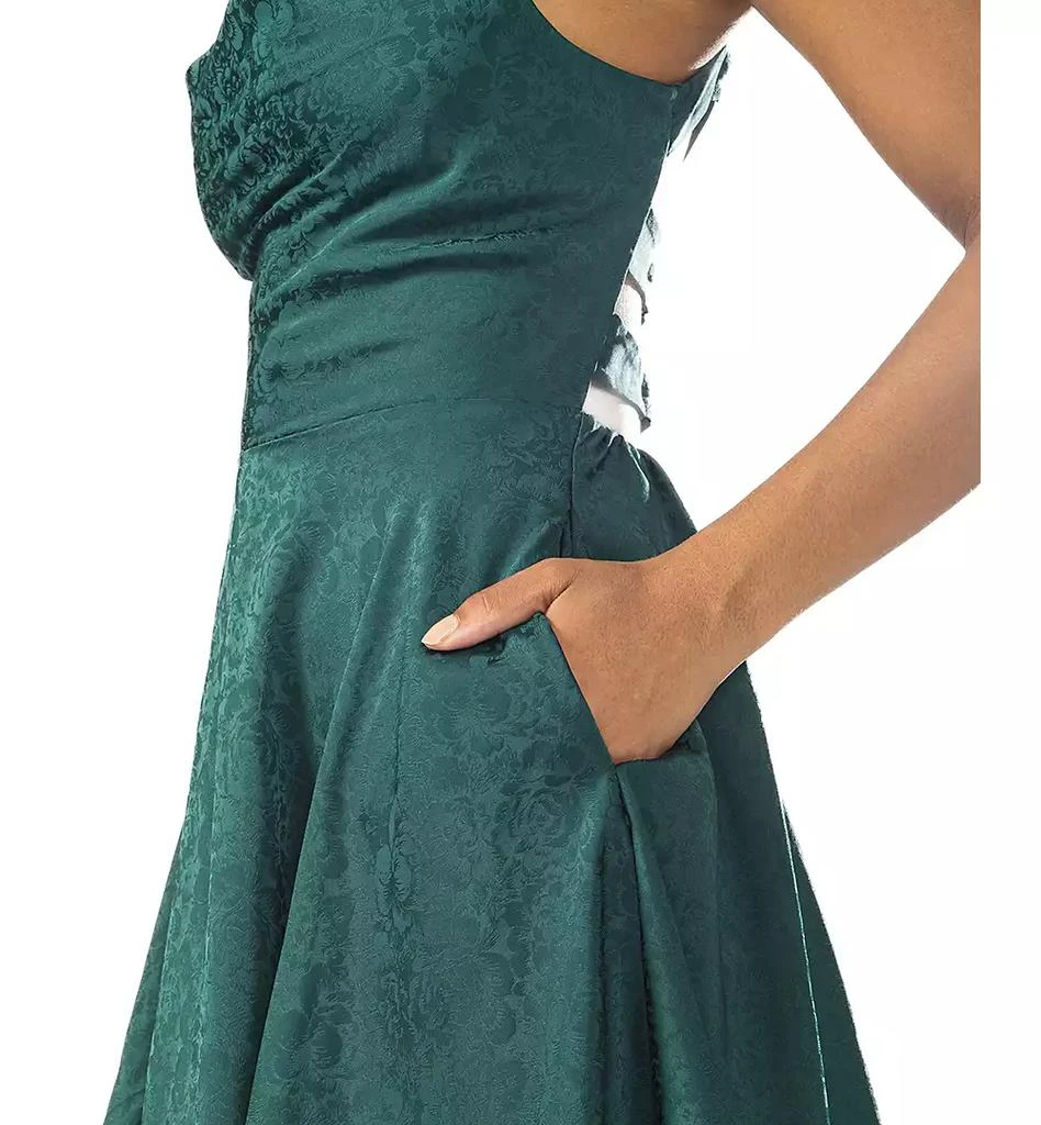 B Darlin Juniors' Satin Lace-Up Fit & Flare Dress - Dresses & Skirts - Free  Shipping - BeyondStyle
