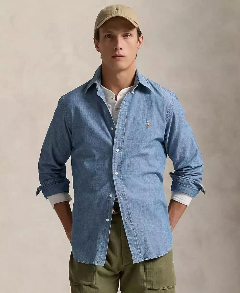 Ralph Lauren Men's Classic-Fit Indigo Chambray Shirt 1
