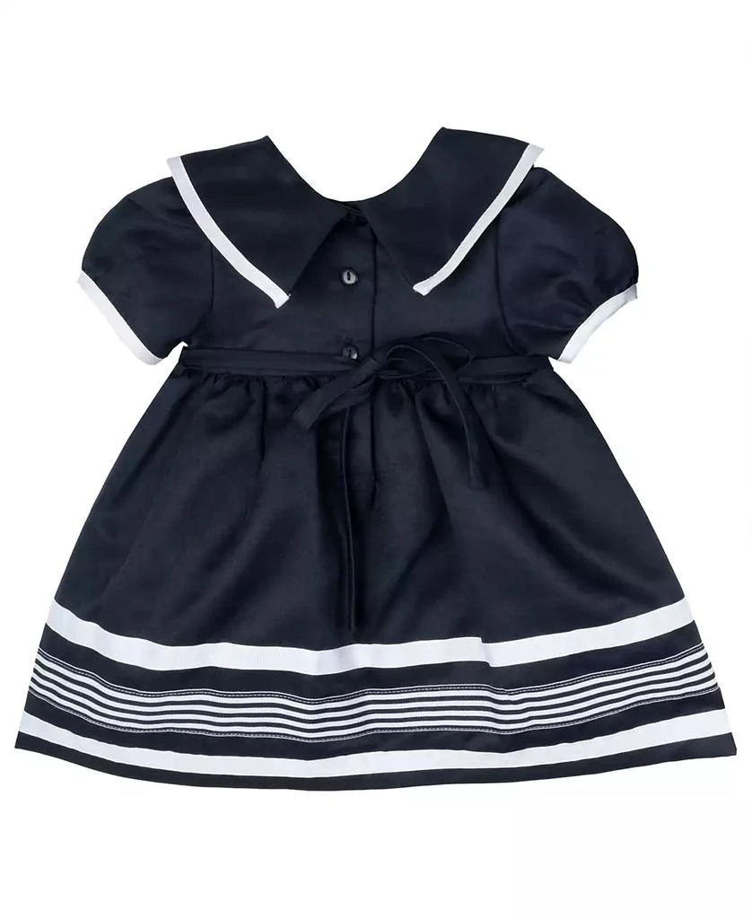 Rare Editions Baby Girl Sailor Dress with Matching Hat, 3-Piece Set 2