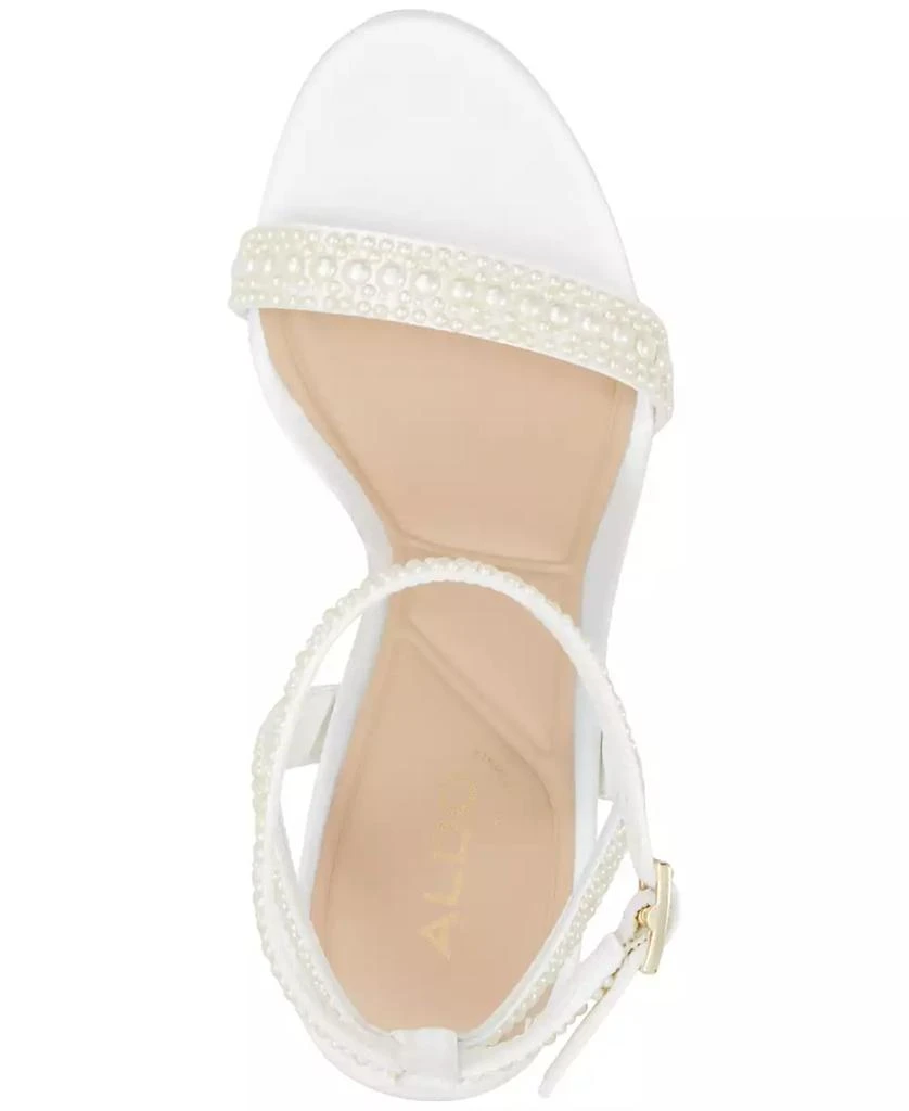 ALDO Women's Perlea Two-Piece Imitation Pearl Dress Sandals 4