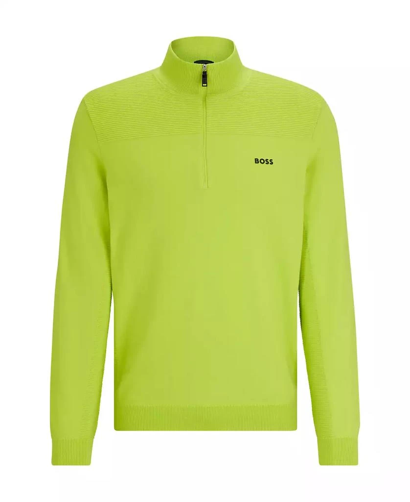 Hugo Boss Men's Branded Zip-Neck Sweater 4