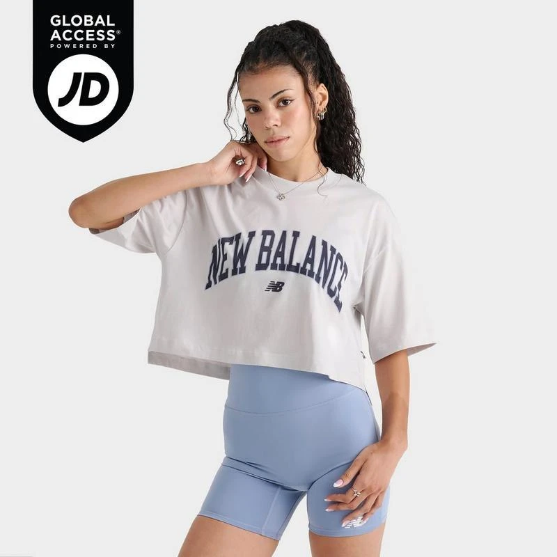 New Balance Women's New Balance Collegiate Crop T-Shirt 1