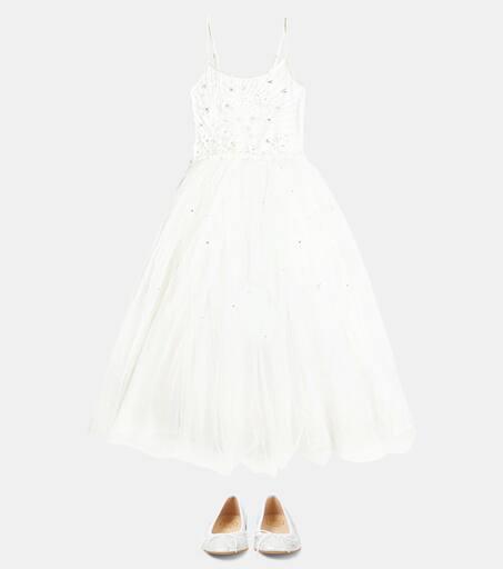 Pom d'Api Dory metallic leather ballet flats