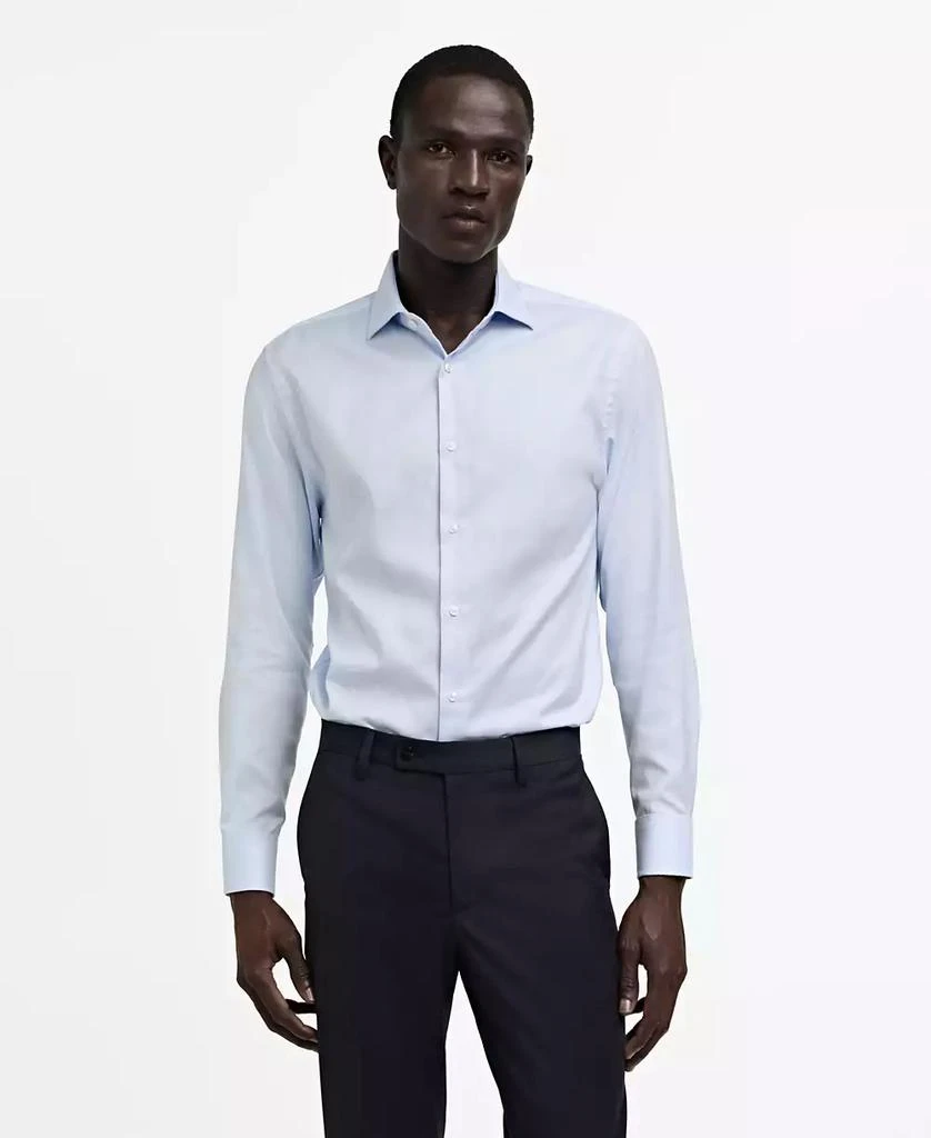 Mango Men's Structured Dress Shirt 1