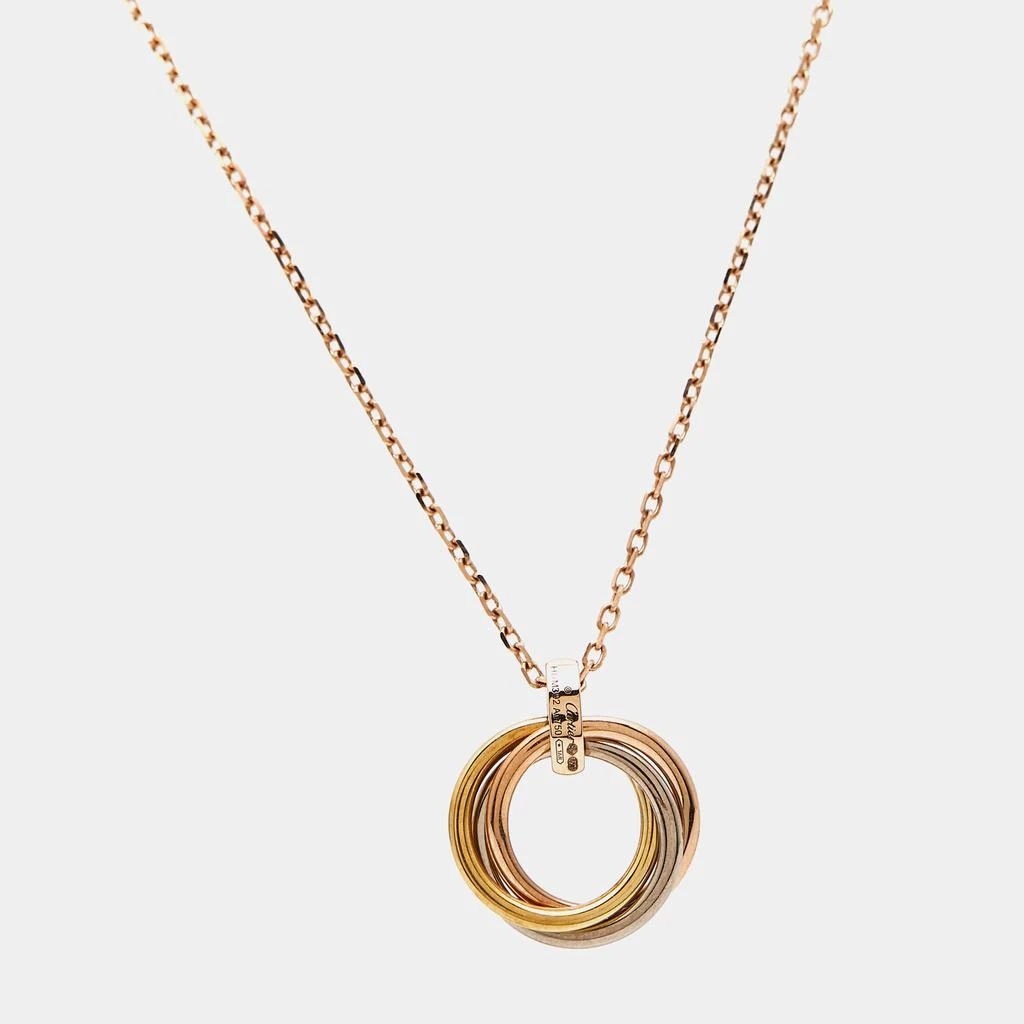 Cartier Cartier Trinity Diamond 18K Three Tone Gold Pendant Necklace 3