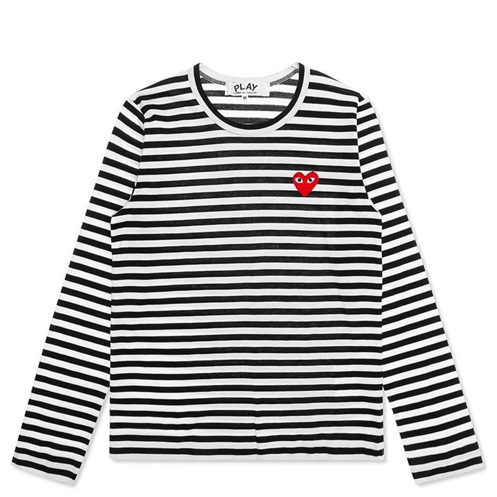 Comme des Garcons Comme des Garçons Play Striped Crewneck T-Shirt 1
