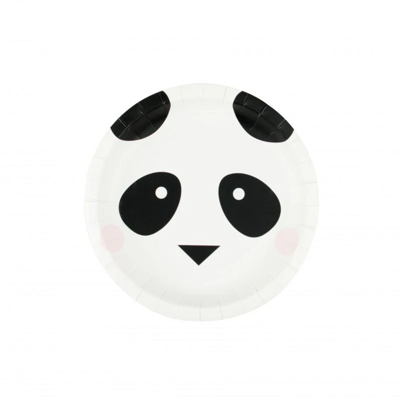 My Little Day Panda face party plates set 1