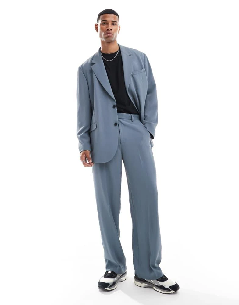 ASOS ASOS DESIGN slouchy oversized suit jacket in blue 5